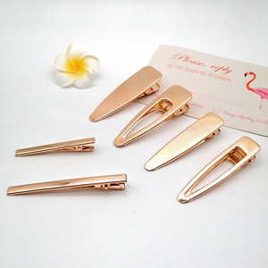 Inspiré coréen bricolage accessoires <span class=keywords><strong>de</strong></span> cheveux en métal populaire pince carrée perle épingle à cheveux mignon bec <span class=keywords><strong>de</strong></span> canard découpe alliage fabricant en gros - Product Image 4