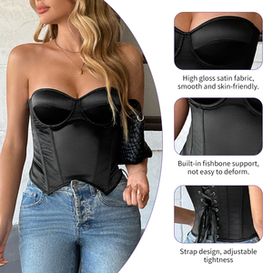 <span class=keywords><strong>Corset</strong></span> de mariage, Bustier sculptant, <span class=keywords><strong>Sous</strong></span>-<span class=keywords><strong>vêtement</strong></span> invisible minimaliste, Contrôle abdominal étendu, Style court - Product Image 3