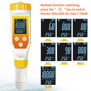 Tester per Acqua Idrogenata YIERYI 7-in-1: Misuratore Digitale di <span class=keywords><strong>PH</strong></span>/TDS/EC/ORP/Salinità/Temperatura per Acqua Potabile, Acquari e Piscine - Product Image 2