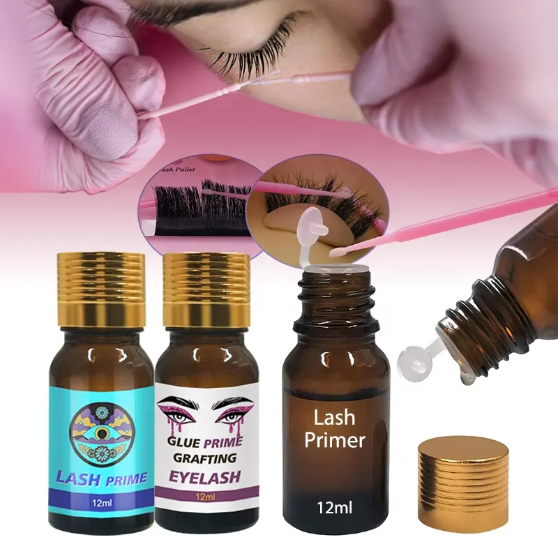 Custom Private Label Eyelash Primer Improve Glue Bonding Lash Glue Primer For Eyelash Extension Pre-treatment