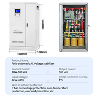 Régulateur de tension automatique triphasé pour servomoteur, stabilisateur de tension AC 500KVA en cuivre TNS