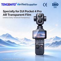 Kit Pelindung Layar Kamera Pocket 4 Pro untuk Vlogging, Gimbal, Pembuat Konten Perjalanan, Film Kaca Temper dan Penutup Lensa