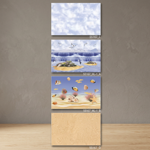 กระเบื้องบุผนังห้องน้ำเซรามิกขนาด 30x45 ซม. ตัวอย่างฟรี 300x450 มม. สีน้ำเงินเคลือบดิจิตอล ขนาด 12x18 นิ้ว กระเบื้องกันน้ำสำหรับตกแต่งภายในห้องครัว - Product Image 4