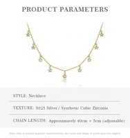Colliers fins ALICE, colliers en argent sterling S925, colliers avec pendentif étoile, colliers de mode pour femmes, chaîne de clavicule, colliers avec breloques