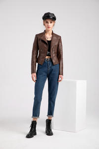 Chaqueta de cuero de último diseño de alta calidad, chaquetas de moto impermeables a la moda para mujer - Product Image 5