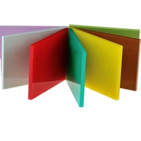 Plaques acryliques fluorescentes colorées, panneaux en plastique pour la fabrication de designs sur bois