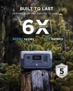 Pour ECOFLOW <span class=keywords><strong>RIVER</strong></span> 2 Station d'alimentation portable 600W 256Wh Batterie LiFePO4 Générateur solaire Panneau solaire d'urgence avec MPPT pour voiture - Product Image 5