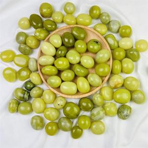 Cristal de <span class=keywords><strong>cuarzo</strong></span> Reiki natural, piedra curativa, piedra preciosa pulida, grava de <span class=keywords><strong>jade</strong></span> <span class=keywords><strong>Oliva</strong></span>, caída para decoración de meditación - Product Image 5