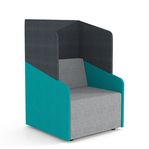 Silla de Oficina Acústica de Diseño Original, Asiento Individual con Respaldo Alto, Diseño Moderno, Privacidad y Aislamiento Acústico, Modelo F742-A1S HB Off - Product Image 5