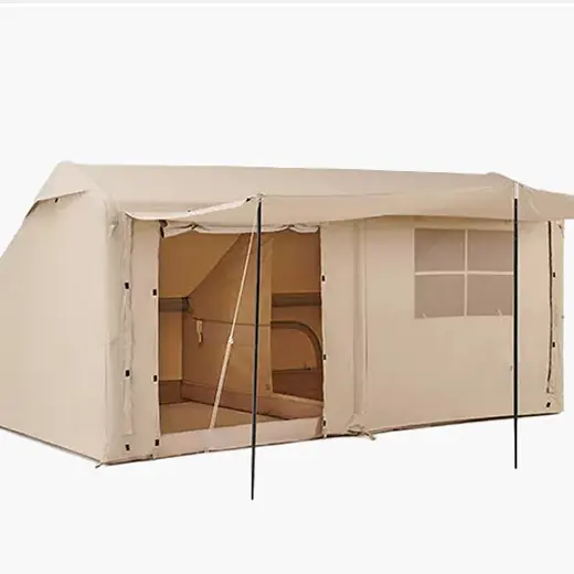 Tenda di oxford del cotone della casa della cabina di lusso gonfiabile dell'aria impermeabile da campeggio all'aperto per la tenda da campeggio portatile gonfiabile di 5-6 persone