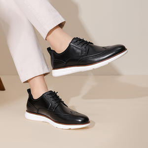 Zapatos Oxford de Lujo de Alta Calidad, Hechos a Mano con Tres Costuras, con Cordones Goodyear, Cerrados, Formales para Hombre, Casuales de Negocios, de Cuero Genuino Evergreen - Product Image 6