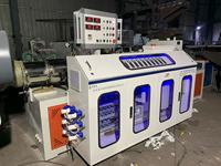 Nouvelle extrudeuse bivis à rotation inverse de toutes sortes avec boîte de vitesses à commande PLC, rapport 34:1 L/D, pompe de production de tuyaux PVC, longue durée de vie