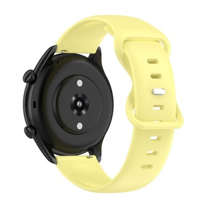 22mm S/L Sport Bracelet Bracelet de remplacement pour <span class=keywords><strong>Amazfit</strong></span> <span class=keywords><strong>GTR</strong></span> <span class=keywords><strong>3</strong></span> Couleur unie Boucle papillon Bracelet de montre en silicone - Product Image 3