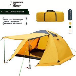 Carpa <span class=keywords><strong>de</strong></span> Senderismo Ligera, Impermeable y Resistente al Viento, <span class=keywords><strong>de</strong></span> Doble Capa, para 3, 4 o 6 Personas, Ideal para Playa, Patio y Ocio - Product Image 2