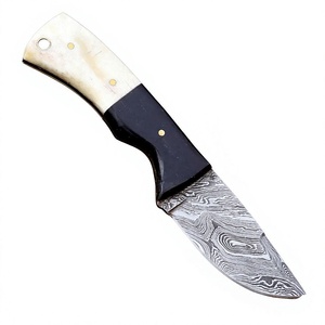 Cuchillo de Hoja Fija de Acero de Damasco, Cuchillo de Caza para Exteriores, Logotipo OEM Personalizado, Venta al por Mayor, Cuchillos de Hoja Fija Hechos a Mano de Grado Industrial - Product Image 3