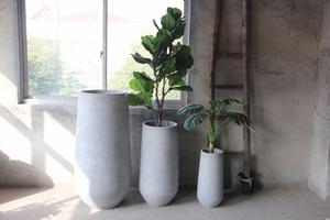 Macetas y Jardineras de Cemento Grandes, Ovaladas, Retro, Simples, para Interiores y Jardines, Venta al Por Mayor - Product Image 4