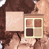 Palette de Maquillage Crème et Poudre Illuminateur Scintillant 4 Couleurs Bronze Or Blanc, Étiquette Privée, Contouring