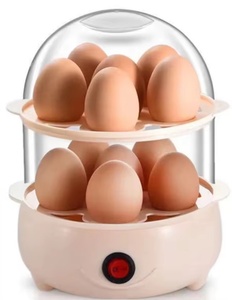 Cuiseur à œufs électrique multifonctionnel double couche Penguin en gros - Product Image 1