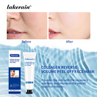 Masque facial hydratant au collagène à étiquette privée, masque peel-off pour minimiser les pores, hydratant, anti-âge, anti-rides, éclaircissant