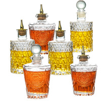 Verre clair vin Cocktail Shaker 150ml/200ml métal haut liqueur verseur bouteilles amères épices huile cuisine Tequila Champagne