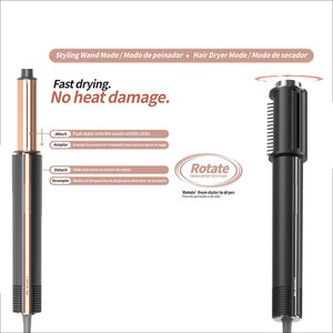 Peigne à air chaud à grande vitesse 6 en 1 multifonction sèche-cheveux lisseur fer à friser droit curling double usage - Product Image 3