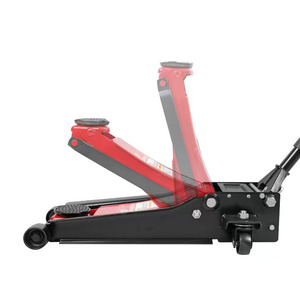 Cric Idraulico Orizzontale a Carrello da 3 Tonnellate a Profilo Basso in Acciaio per Riparazione Auto Elettriche - Product Image 4