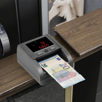 Detector de moneda de orientación EC600 portátil con lector de dinero infrarrojo magnético UM para contadores de billetes en euros