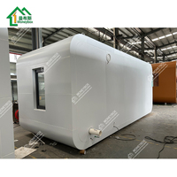 Conception personnalisée Structure préfabriquée en acier Cadres Maison de conteneur vivant Bureau Cabine Apple Maison capsule