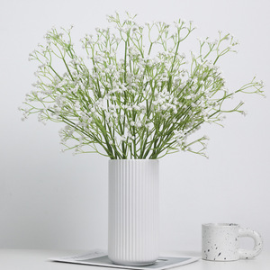 Soft Silk Baby's Breath Artificial Flowers White Single Stem Wedding Decorations Home Decor Props - Product Image 2