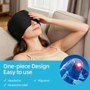 Herbruikbare hoofdpijnmuts voor volwassenen, warmte- en koudetherapie, rekbare hoofdband voor hoofdpijnverlichting, GEL migraine-verlichtingskap - Product Image 3