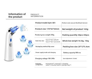 Appareil <span class=keywords><strong>d</strong></span>'aspiration des points noirs personnalisé |   5 niveaux, 65 KPA max pour spa/utilisation professionnelle - Product Image 6