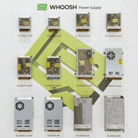 Alimentation à découpage AC/DC encastrée WHOOSH 12V 24V 48V IP20 pour l'automatisation industrielle 35W 100W 200W 350W 600W 1000W