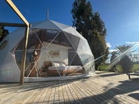 Tente de camping sphérique semi-transparente de luxe personnalisée pour hôtel extérieur, chambre étoilée, tente hôtelière imperméable populaire