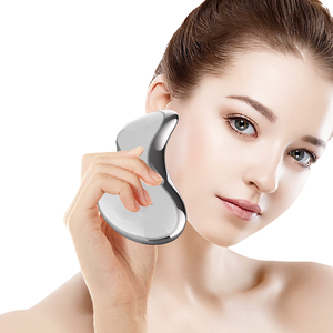 Guasha alat pijat kerokan wajah getar bentuk V, alat perawatan kulit papan Gua Sha elektrik, alat Anti Penuaan dan pelangsing wajah - Product Image 3