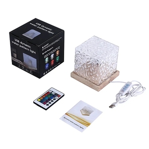 USB Aurora Borealis Đèn năng động Đại dương sóng nước gợn mô hình nhiều màu <span class=keywords><strong>LED</strong></span> đêm chiếu cho phòng ngủ trang trí vuông - Product Image 5