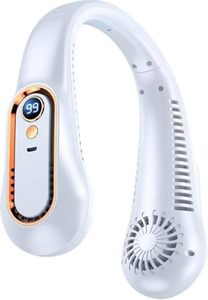 Ventilador de Cuello Recargable al por Mayor con Pantalla Digital, Cinco Velocidades, Portátil, Sin Aspas, para Uso en Coche en Verano - Product Image 4