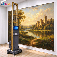 Imprimante murale UV LINCJET LC-A2 avec tête d'impression XP600, entièrement automatique, portable, pour la décoration industrielle du métal et du bois
