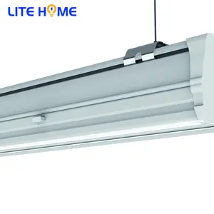 Litehome Commercial indoor suspended 5ft 55w linkable led linear light bar fixture batten light for Supermarket office building