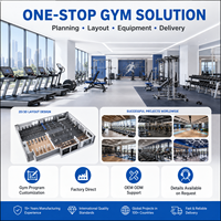Paket Peralatan Gym Komersial Lengkap untuk Klub 300m², Mesin Olahraga Profesional, Solusi Gym Satu Atap