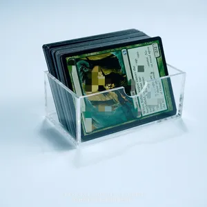 Yageli China supplier wholesale price clear crystal acrylic desktop trading card holder for tcg stores for display only