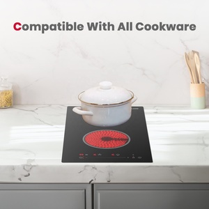 <span class=keywords><strong>GASLAND</strong></span> CH12BF Table de cuisson électrique encastrable de 12 pouces 2400W 240V 2 brûleurs Contrôle tactile 9 niveaux de puissance Minuterie de verrouillage pour enfants intégrée - Product Image 6