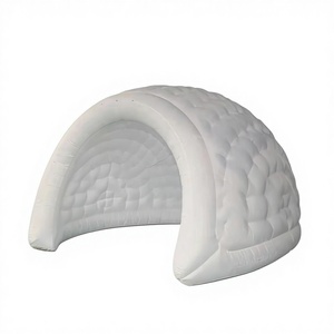 Cabina Fotografica Gonfiabile Gigante a Forma di Igloo, Tenda Igloo Aperta Bianca, Sfondo Gonfiabile a Tema Casa sulla Neve per Natale/Invernale <span class=keywords><strong>Wonderland</strong></span> - Product Image 5