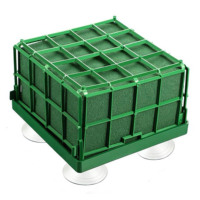 Décoration de mariage Mousses florales Oasis Bloc de polystyrène Cage en mousse florale verte avec plastique