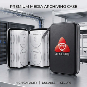 Étui pour 96 CD en PP, compatible avec le stockage de disques DVD, pour voiture, maison, bureau, voyage, logo personnalisé, antichoc - Product Image 1