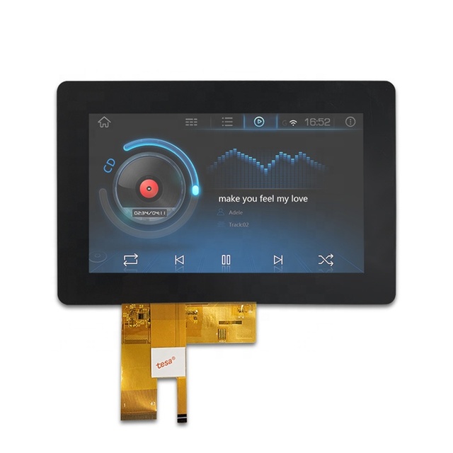 Factory Price 7inch TFT LCD Display with CTP(FT5446) 12 O'clock TN Screen