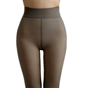 Peluche Faux Translucide Épais <span class=keywords><strong>Polaire</strong></span> <span class=keywords><strong>Doublé</strong></span> Leggings Hiver Chaud Collants Collants pour Femmes Medias Para Mujer Meia Efecto Piel - Product Image 1