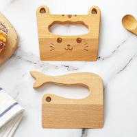 Keukengereedschap Handgemaakt Snijden Fruit En Groente Peuter Veilig Mes Houten Kids Mes Voor Het Koken Van Kinderen Houten Hakmessen