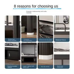 Letto <span class=keywords><strong>a</strong></span> Castello in Acciaio di Alta Qualità per Studenti e Adulti, Camera Doppia, Dormitorio, Appartamento - Product Image 3