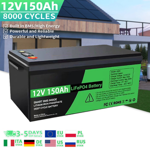 Paquete de Baterías de Iones de Litio de 12V 150Ah para Almacenamiento de Energía Solar 200Ah 230Ah 280Ah 300Ah 24V 36V 48V BMS Carritos de Golf Montacargas - Product Image 1