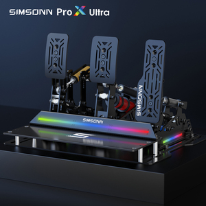 Pédales SIMSONN Pro X Ultra avec éclairage ambiant LED, dernières pédales de simulation de course directement de l'usine, compatibles PC - Product Image 3